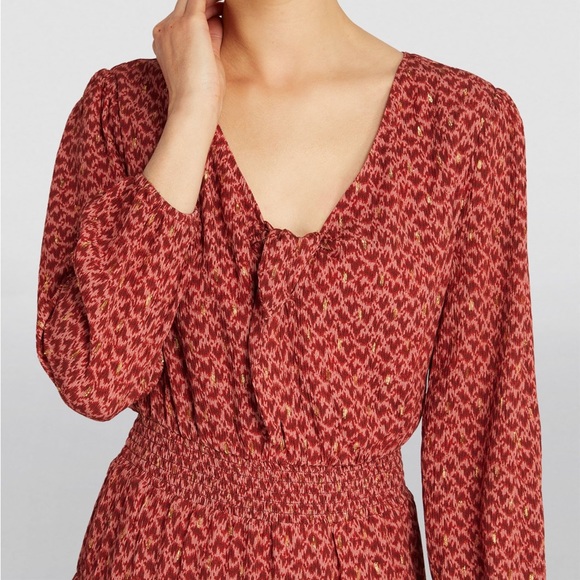 PAIGE red Sandee mini dress - Picture 2 of 8